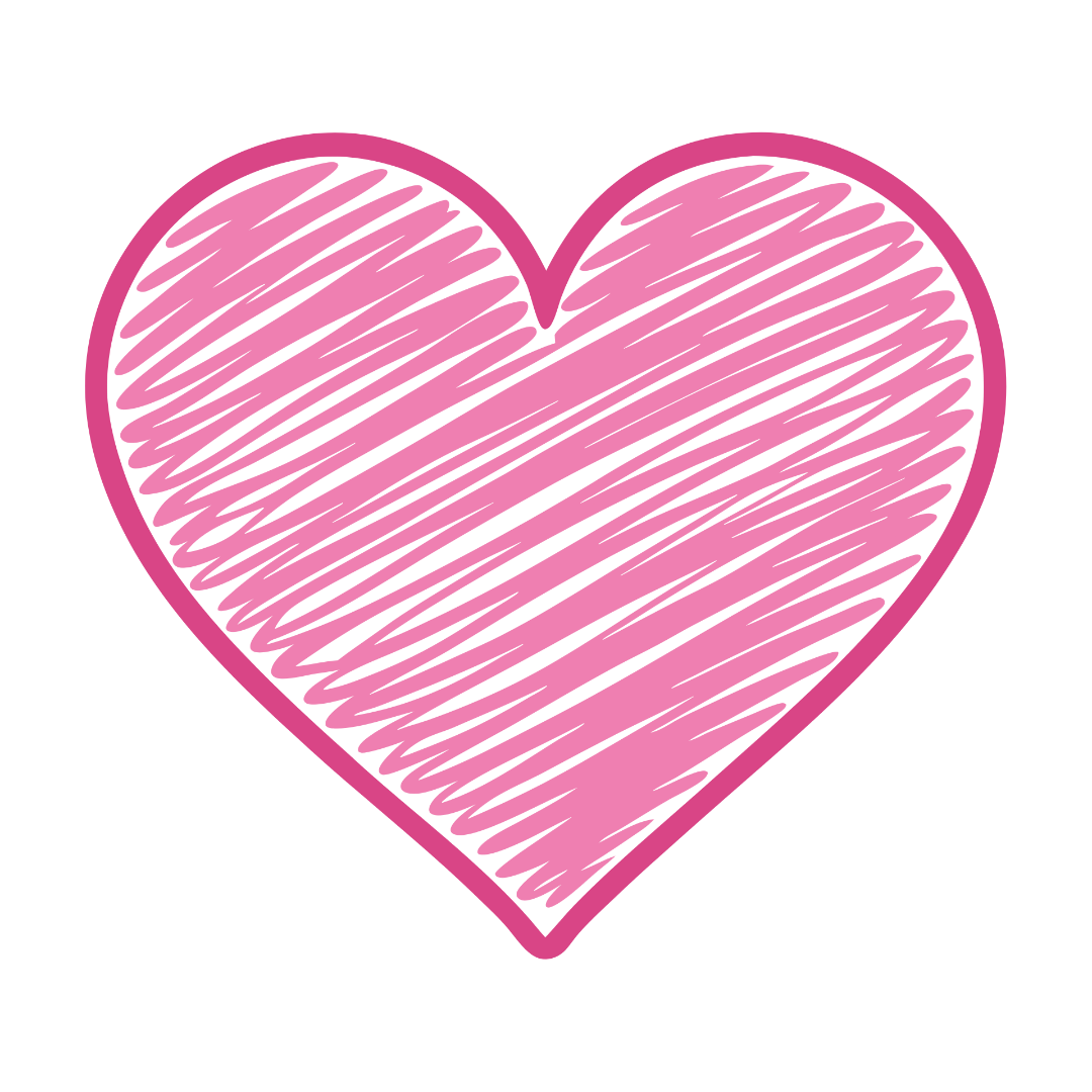 Pink Heart Doodle