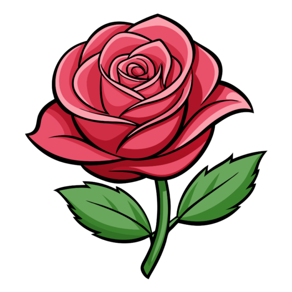 Pink Rose Clipart