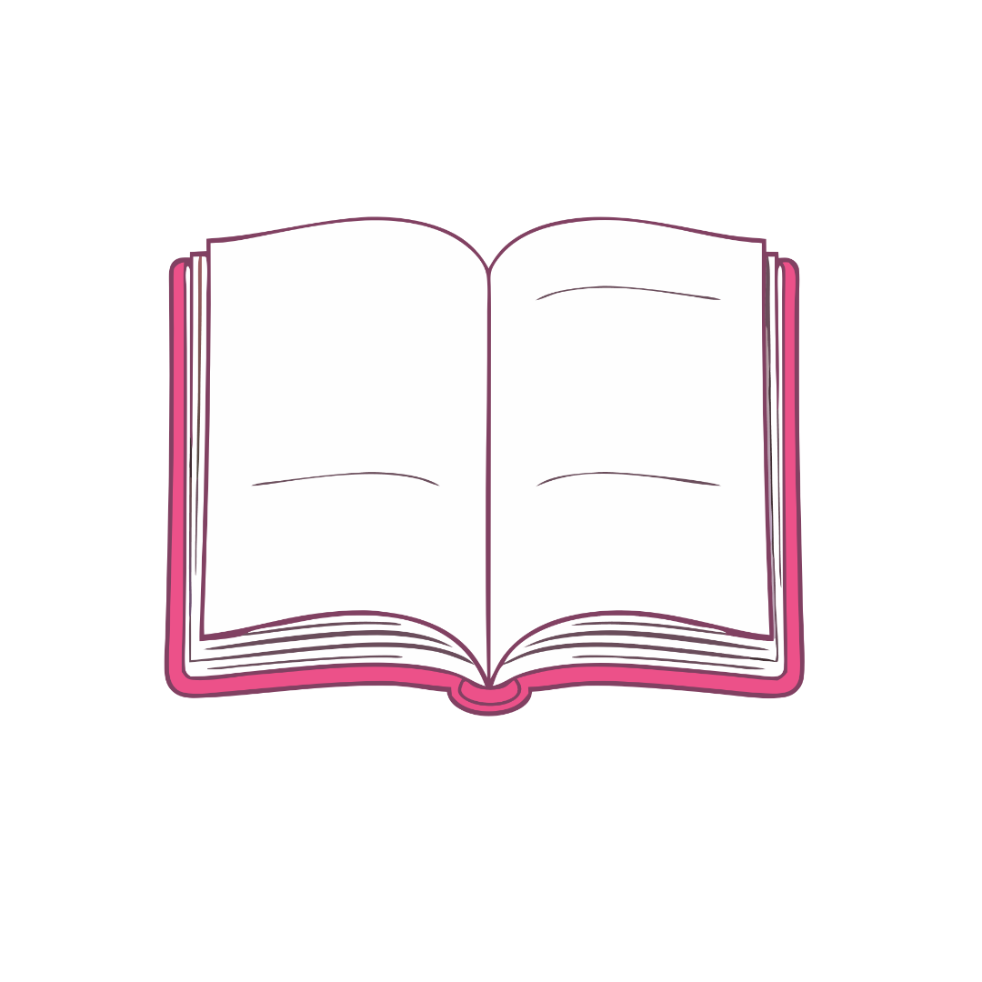 Pink book and white Pages clipart_Neoclipart_com