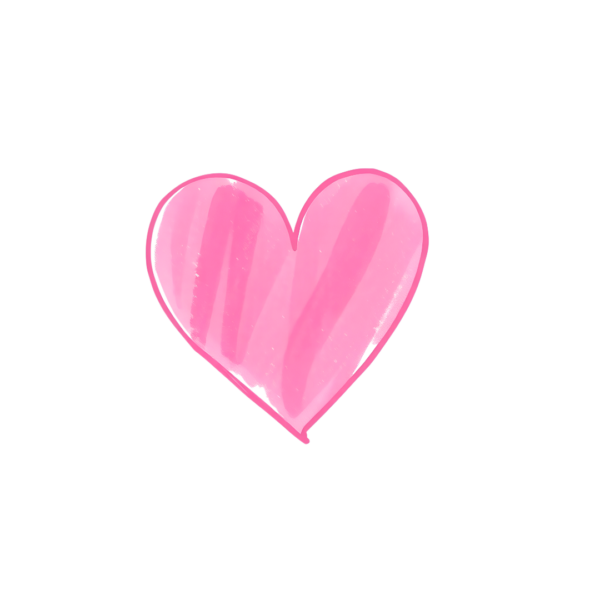 Pink sketched Heart Clipart_Neoclipart_com