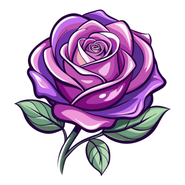 Purple Rose Flower