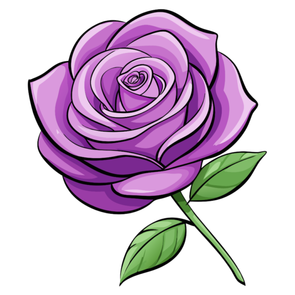 Purple Rose clipart