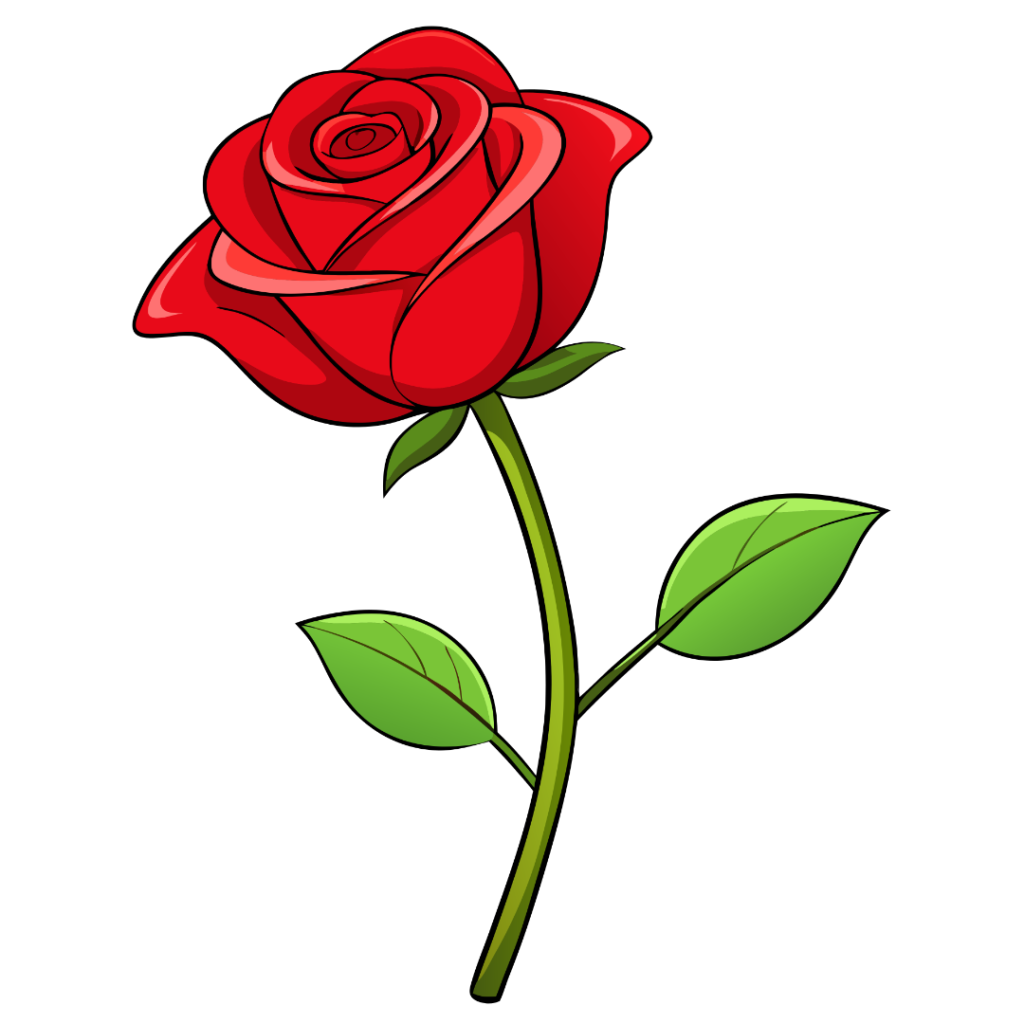 Red Rose with Transparent Background | Free Png, Svg, Vector