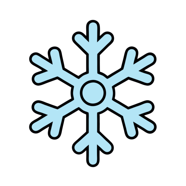 Simple Blue Snowflake Clipart_Neoclipart_com