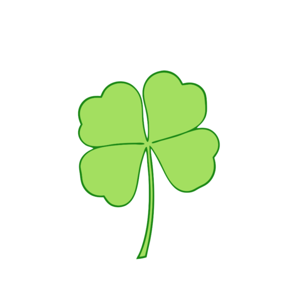 Simple Four Leaf Clover Clipart