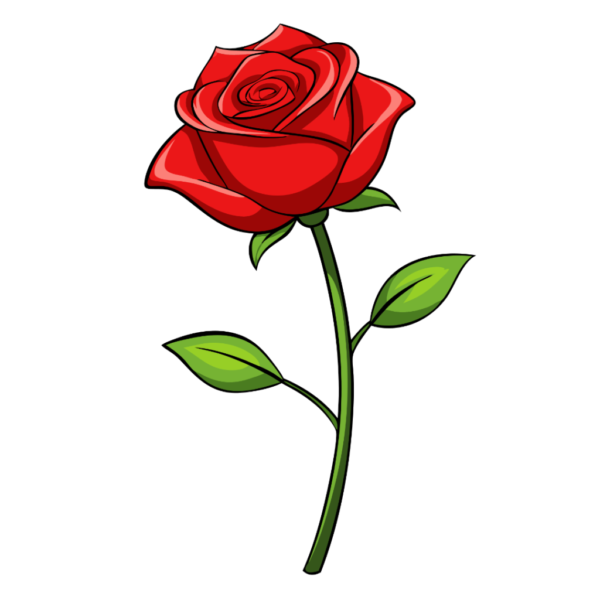 Single Rose Clipart