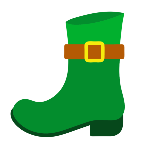 St Patrick Boot Clipart