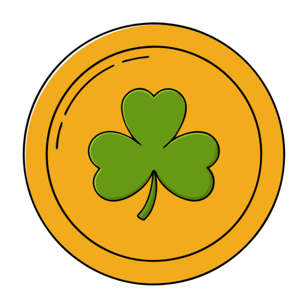 St Patrick Day Gold Coin Clipart