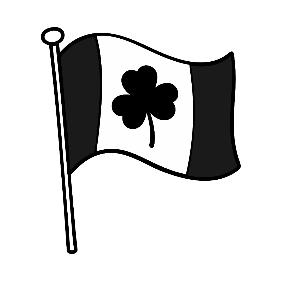 St Patrick Day Handrown Flag Clipart_Neoclipart_com