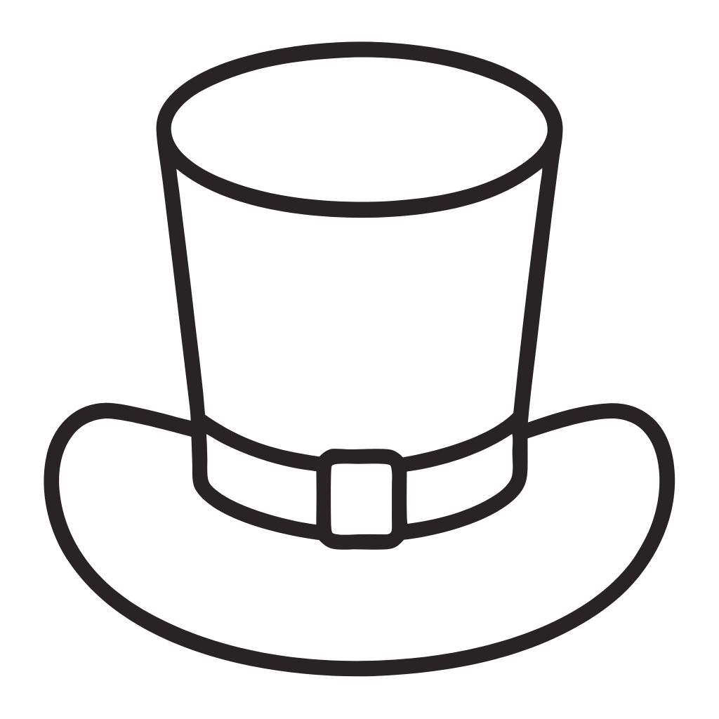 St Patrick Day Hat Clipart Black and White Clipart_Neoclipart_com