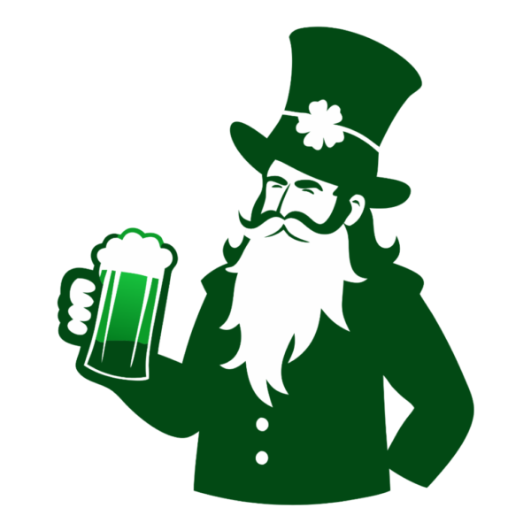 St Patrick Day Leprachaun with Beer Mug Clipart