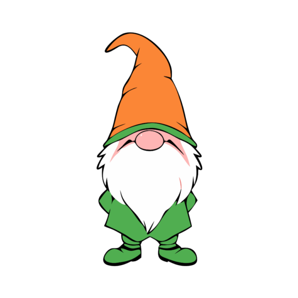 St Patrick Day Themed Gnome Clipart