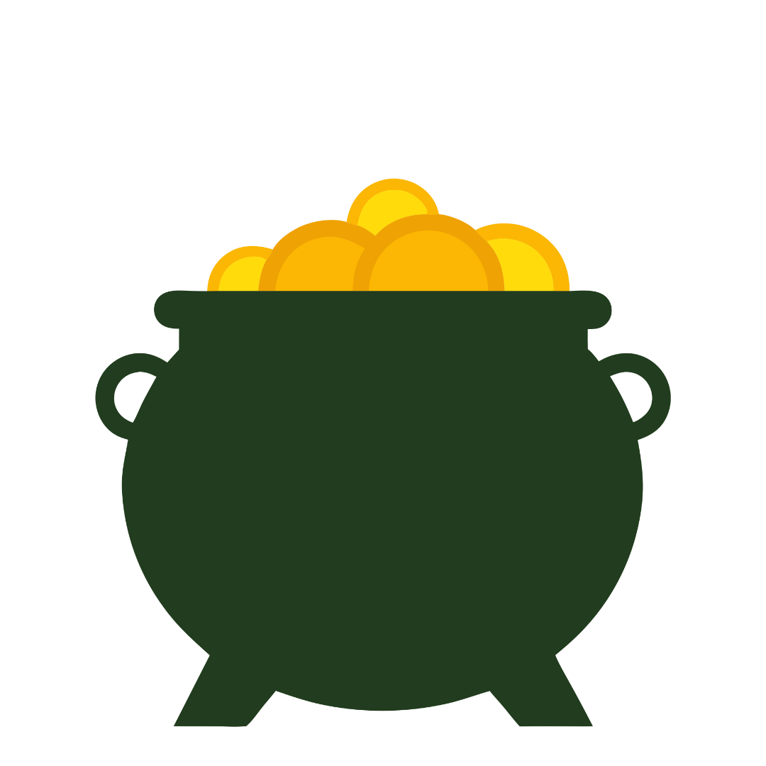 St Patrick Gold Coin Cauldron Clipart Vector_Neoclipart_com