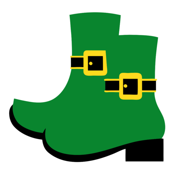 St Patricks Day Boots Clipart