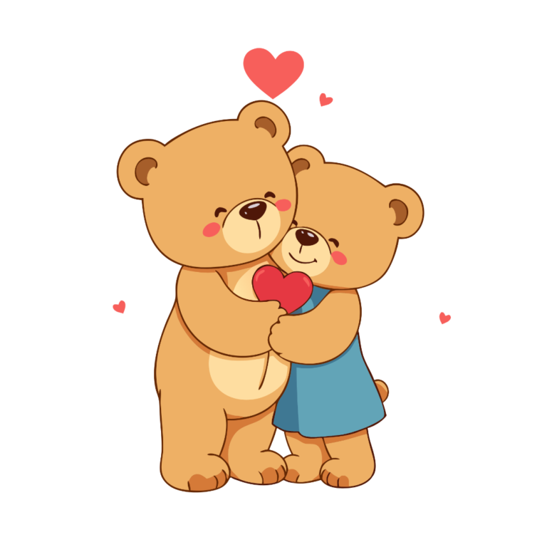 Cute Teddy Bear with Balloon Clipart | Free Png, Svg, Vector