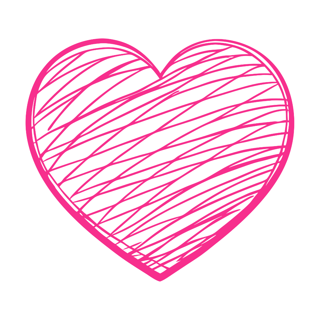 Valentine Doodle Pink Heart