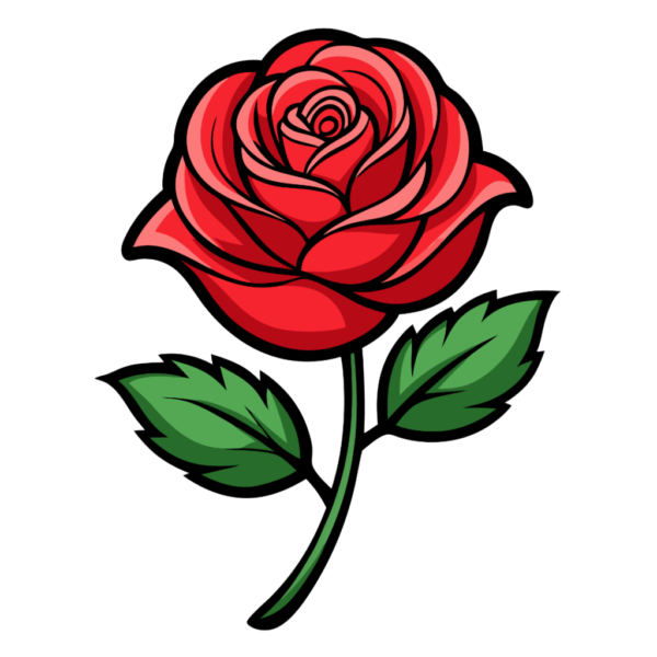 Valentines Rose Clipart