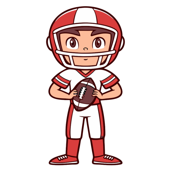 American Football Player Illustration