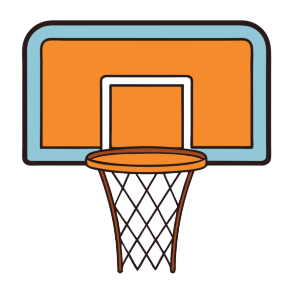 Basketball Backboard Cartoon Clipart