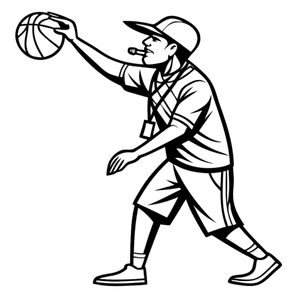 Basketball Coach Clipart