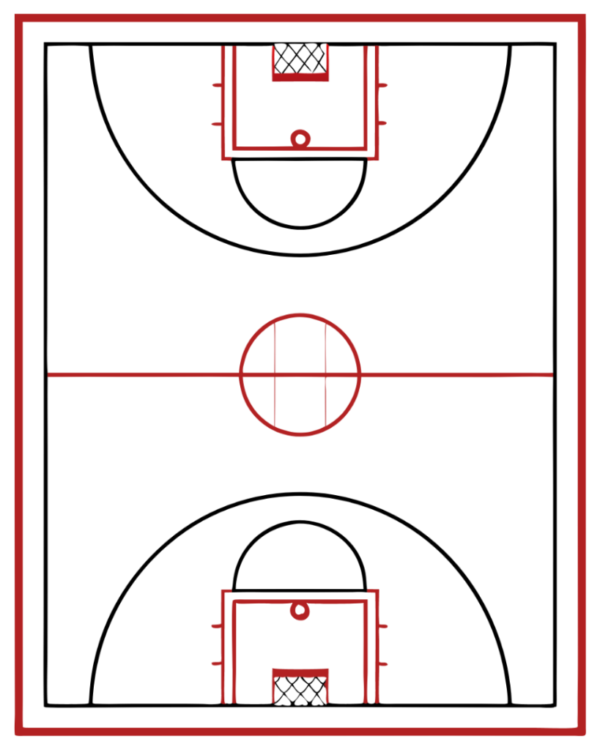 Basketball Court Clipart