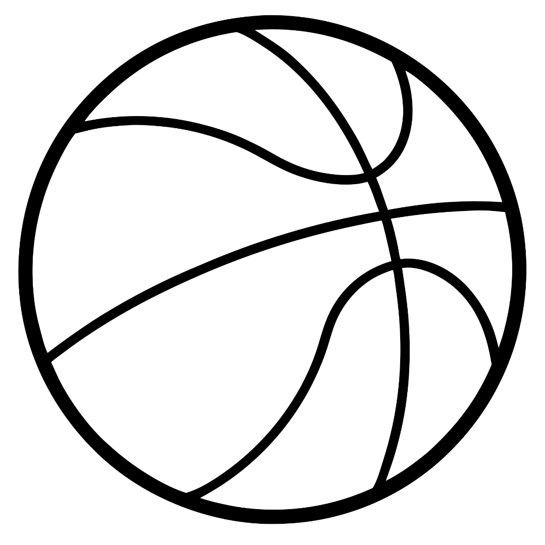 Basketball Outline Clipart_Neoclipart_com