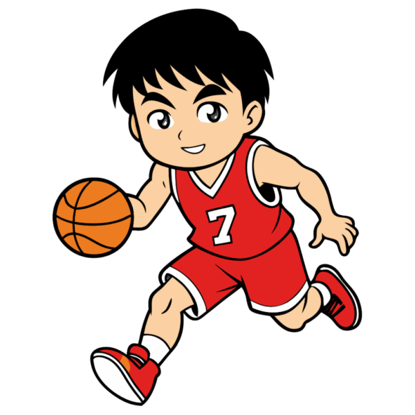 Basketball Player Cartoon Clipart