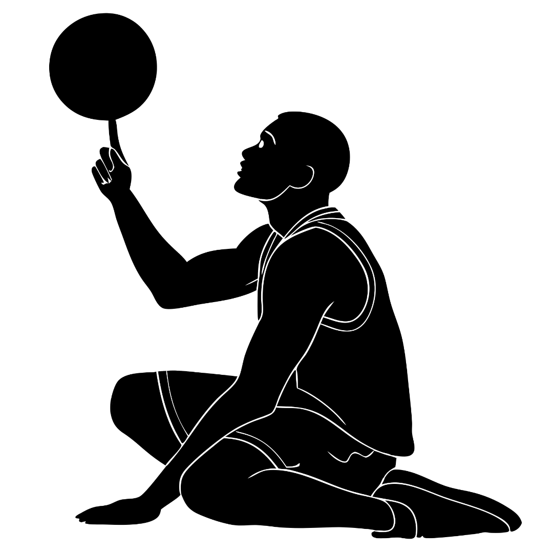 Basketball Player Sitting Silhouette Clipart_Neoclipart_com
