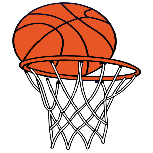 Basketball into Ring Clipart