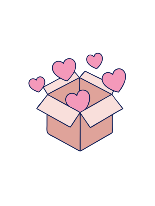 Box loaded With Heart Clipart