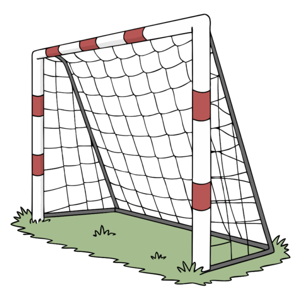 Cartoon Football Goal Clipart