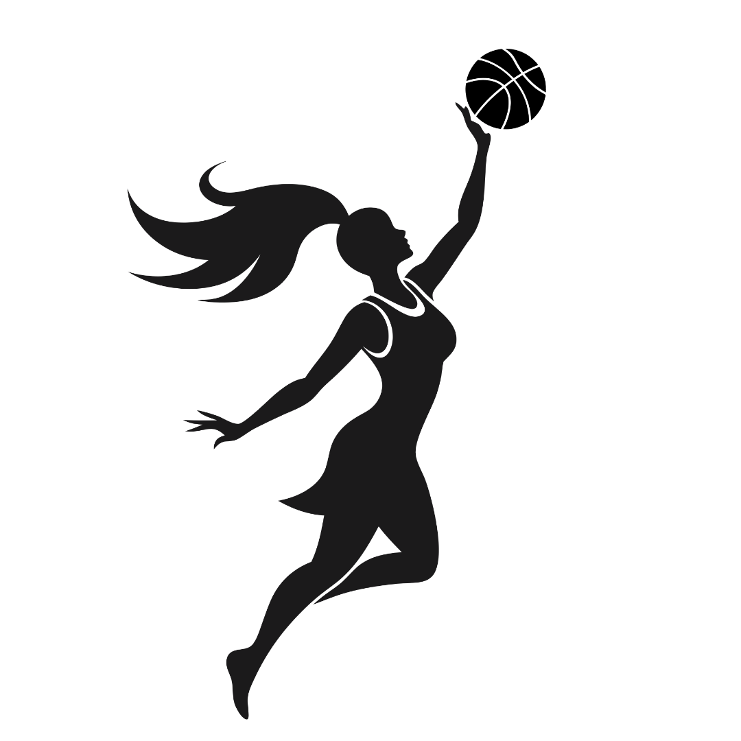 Female Basketball Player Silhouette Vector_Neoclipart_com