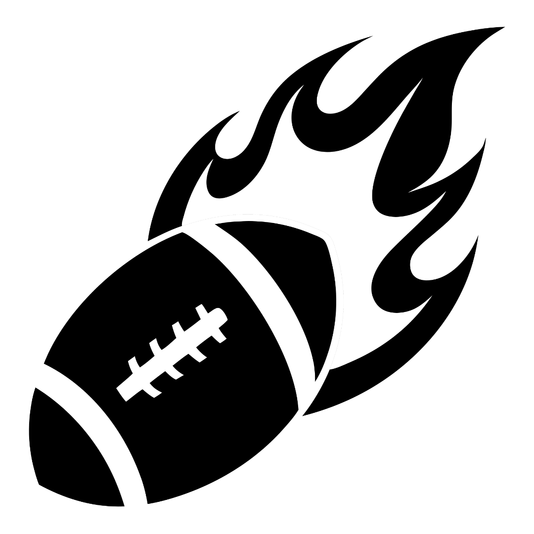 Fire on Football Silhouette Clipart_Neoclipart_com