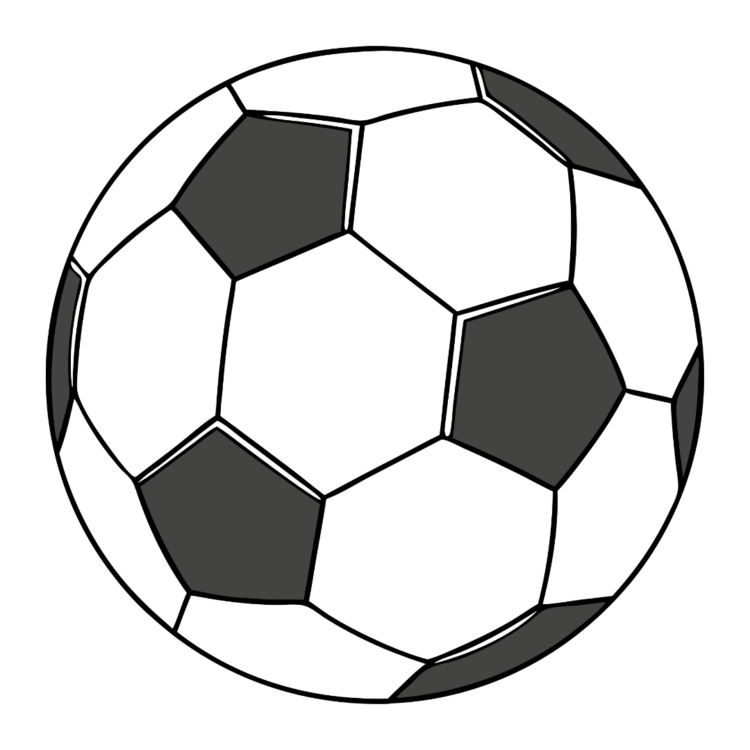 Football Illustration Black and White_Neoliclipart_com
