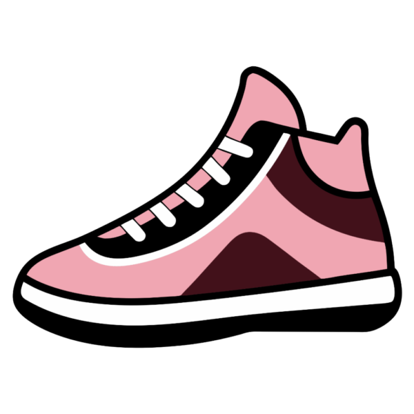 Girl's Basketball Shoe Clipart