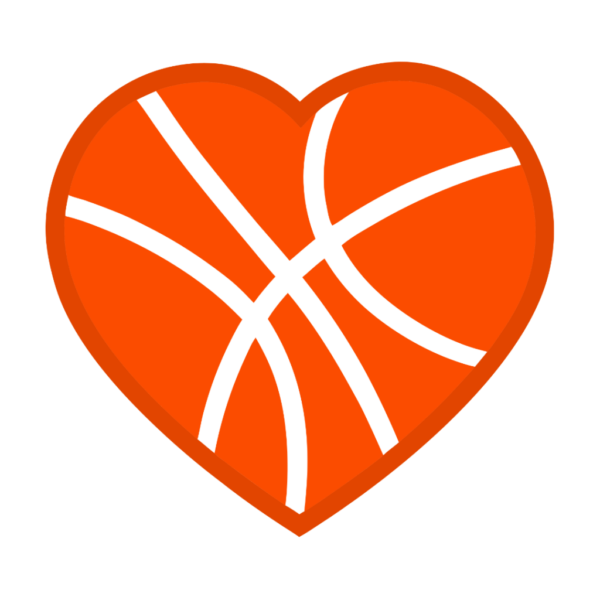 Heart Shaped Basketball Clipart