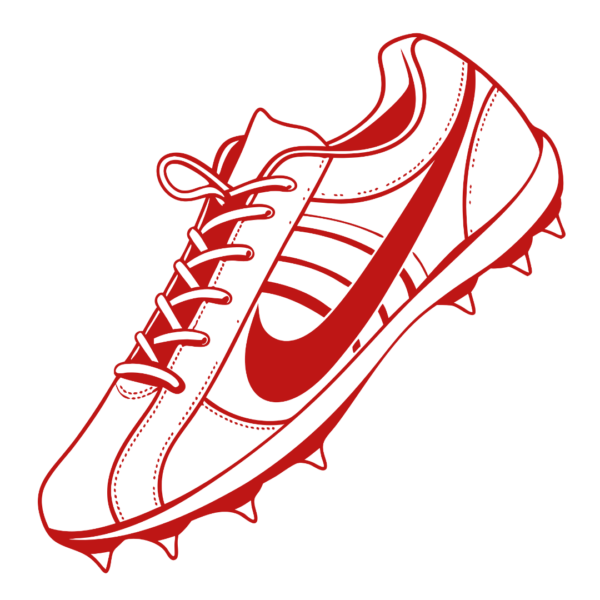 Red Football Shoe Clipart_Neoclipart_com