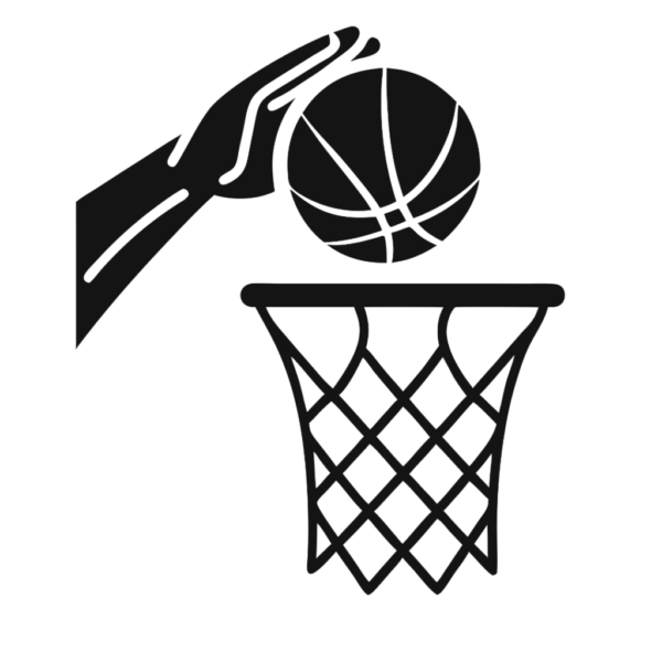 Silhouette Ball And Hoop Svg