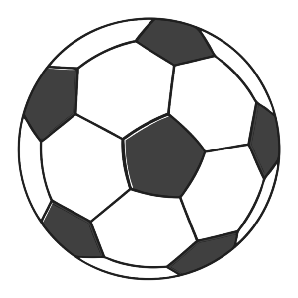 Soccer Clipart Black and White