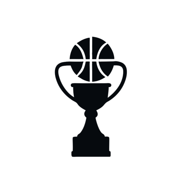 Trophy for Basketball Silhouette